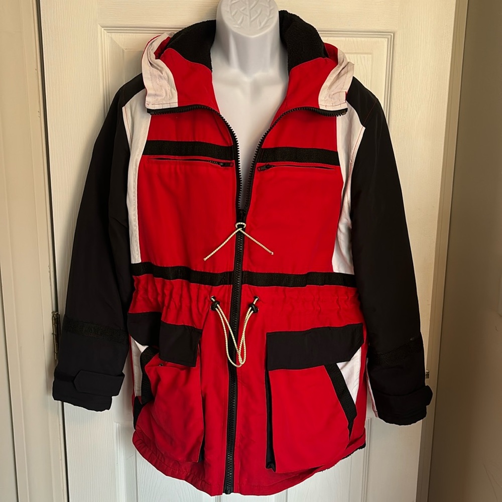 Retro 90s Style Aesthetic Winter Jacket (Tommy Hilfiger Inspired)